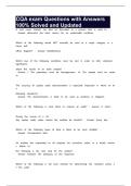 CQA exam Questions with Answers 100&percnt; Solved and Updated