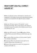 NR569 SCRIPT 2026 FULL CORRECT ANSWER SET