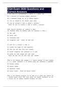 CQA Exam 2026 Questions and Correct Answers