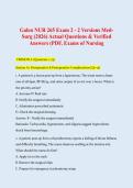 Galen NUR 265 &vert; Complete 2026 Practice Exam &vert; 250 Q&A &plus; Rationales &vert; Exams 1&comma; 2&comma; 3 & Final &vert; Med-Surg