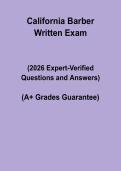 California Barber Written Exam 2026 &vert; Licensing Prep PDF