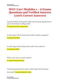 WGU C207 Modules 1 &ndash; 6 Exams Questions and Verified Answers &lpar;100&percnt; Correct Answers&rpar; 