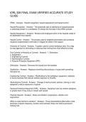 IDRL 308 FINAL EXAM VERIFIED ACCURATE STUDY GUIDE