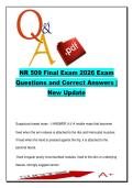 NR 509 Final Exam 2026 &vert; 350&plus; Questions &vert; Health Assessment&comma; OB-GYN&comma; Cardiac & GI Systems &vert; Chamberlain University