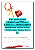 NURS 5315 Exam 1 2026 &vert; 250&plus; Questions &vert; Cellular Injury&comma; Electrolytes&comma; Acid-Base & Genetics &vert; University of Texas at Arlington