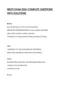 NR572 EXAM 2026 COMPLETE QUESTIONS WITH SOLUTIONS