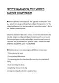 NR572 EXAMINATION 2026 VERIFIED ANSWER COMPENDIUM