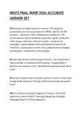 NR572 FINAL PAPER 2026 ACCURATE ANSWER SET