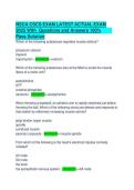 NSCA CSCS EXAM LATEST ACTUAL EXAM  2025 With  Questions and Answers 100&percnt;  Pass Solution