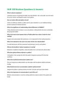 NUR 100 Revision Questions & Answers