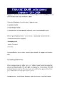 FINA 4357 EXAM I with correct answers 100&percnt; 2026