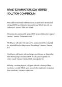 NR667 EXAMINATION 2026 VERIFIED SOLUTION COMPENDIUM