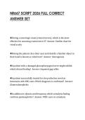 NR667 SCRIPT 2026 FULL CORRECT ANSWER SET