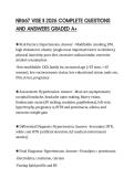 NR667 VISE II 2026 COMPLETE QUESTIONS AND ANSWERS GRADED A&plus;