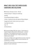 NR667 VISE II 2026 TEST PAPER SOLVED  QUESTIONS AND SOLUTIONS