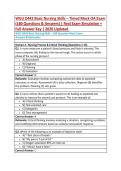 WGU D442 Basic Nursing Skills &ndash; Timed Mock OA Exam  &lpar;180 Questions & Answers&rpar; &vert; Real Exam Simulation &plus;  Full Answer Key &vert; 2026 Updated  