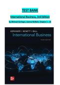 TEST BANK International Business&comma; 3rd Edition by Michael Geringer&comma; Jeanne McNett&period; Chapter 1 - 15
