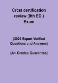 RCST Certification Review 9th Edition 2026 &vert; Sterile Processing Exam Prep PDF