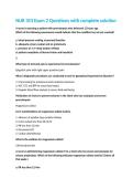 NUR 353 Exam 2 Questions with complete solution