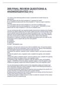 308 FINAL REVIEW QUESTIONS & ANSWERS&lpar;RATED A&plus;&rpar;
