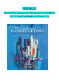 TEST BANK  Business Ethics Ethical Decision Making and Cases&comma; 13th Edition  By O&period; C&period; Ferrell&comma; John Fraedrich&comma; All Chapters 1 - 12 