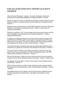 EXW 344 QUESTIONS WITH VERIFIED ACCURATE ANSWERS