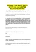 SAEM M4 EXAM&comma; MOST TESTED QUESTIONS AND VERIFIED SOLUTIONS 2026&sol;2027