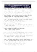 CAPS Practice test Questions and Answers 100&percnt; Solved and Updated