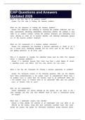 CAP Questions and Answers Updated 2026