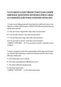 VATI Green Light Predictor Exam 2025 &vert; Comprehensive Questions & Verified Answers &lpar;Latest Updated PN Study Guide&rpar;