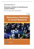 Solutions Manual &ndash; Elementary Statistics in Social Research &lpar;Updated&rpar;&comma; 12th Edition &ndash; Jack A&period; Levin&comma; James Alan Fox&comma; & David R&period; Forde