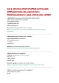 IDAHO DRINKING WATER OPERATOR CERTIFICATION  EXAM&vert;QUESTIONS AND ANSWERS WITH  RATIONALE&vert;GRADED A&plus;&vert;2026 UPDATE&vert;100&percnt; CORRECT 
