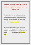 Needs Met - Telus EXAM &ndash; 2026&sol;2027 ACTUAL EXAM  QUESTIONS AND CORRECT DETAILED SOLUTIONS  LATEST UPDATE&excl;