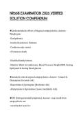 NR668 EXAMINATION 2026 VERIFIED SOLUTION COMPENDIUM