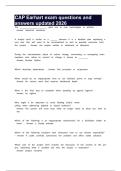 CAP Earhart exam questions and answers updated 2026
