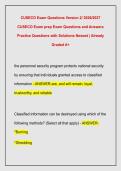 CUSECO Exam Questions Version 2&sol; 2026&sol;2027  CUSECO Exam prep Exam Questions and Answers  Practice Questions with Solutions Newest &vert; Already  Graded A&plus;