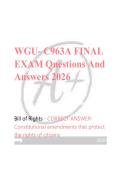 WGU- C963A FINAL  EXAM Questions And  Answers 2026 