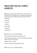 NR668 SCRIPT 2026 FULL CORRECT ANSWER SET