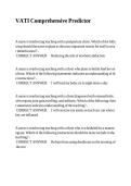 VATI Comprehensive Predictor Exam &vert; PN Green Light Questions & Verified Answers Study Guide