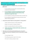 D439 Foundations of Nursing 2026 &vert; 167 Questions &vert; Full  Exam Prep &vert; Guaranteed Pass