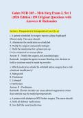 Galen NUR 265 &vert; Exam 2 Practice Test &vert; 150 Questions & Rationales &vert; Med-Surg 2026