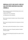NRNP 6568 ACTUAL EXAM PAPER 2026 QUESTIONS WITH ANSWERS GRADED A&plus;