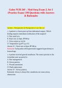 Galen NUR 265 &vert; Exam 2 Set 1 Practice Test &vert; 150 Questions & Rationales &vert; Med-Surg 2026