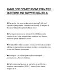 AMMO CDC COMPREHENSIVE EXAM 2026 QUESTIONS AND ANSWERS GRADED A&plus;