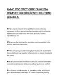 AMMO CDC STUDY GUIDE EXAM 2026 COMPLETE QUESTIONS WITH SOLUTIONS GRADED A&plus;