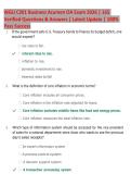 WGU C201 Business Acumen OA Exam 2026 &vert; 165  Verified Questions & Answers &vert; Latest Update &vert; 100&percnt;  Pass Success