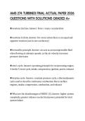 AMS 274 TURBINES FINAL ACTUAL PAPER 2026 QUESTIONS WITH SOLUTIONS GRADED A&plus;