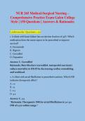 NUR 265 &vert; Med-Surg Comprehensive Practice Exam &vert; 150 Questions & Rationales &vert; Galen 2026