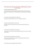 MCCC Entrance Exam Study Guide - Class 25-04 &vert; UPDATED Questions with 100&percnt; Correct Answers