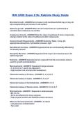 BIO 2400 Exam 2 Dr&period; Kakirde Study Guide